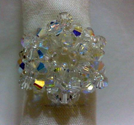 ANEL DE CRISTAL COM 6 PONTAS